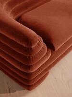 Laura Three Seater Sofa - Velvet - Rust - Images - Thumbnail 5