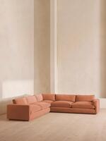 Mossley Corner Sofa - Velvet - Antique Rose - Listing - Thumbnail 2