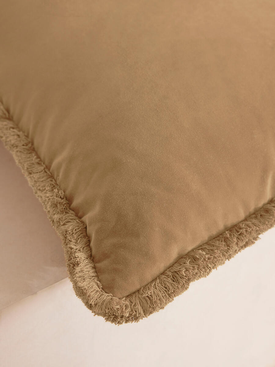 Margeaux Large Square Cushion - Camel - Images - Image 4