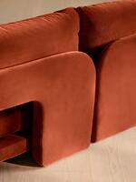 Odell Modular Sofa - Corner Sofa - Velvet - Rust - Images - Thumbnail 6