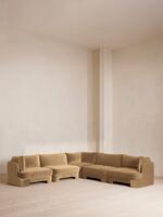 Odell Modular Sofa - Corner Sofa - Velvet - Camel - Listing - Thumbnail 1