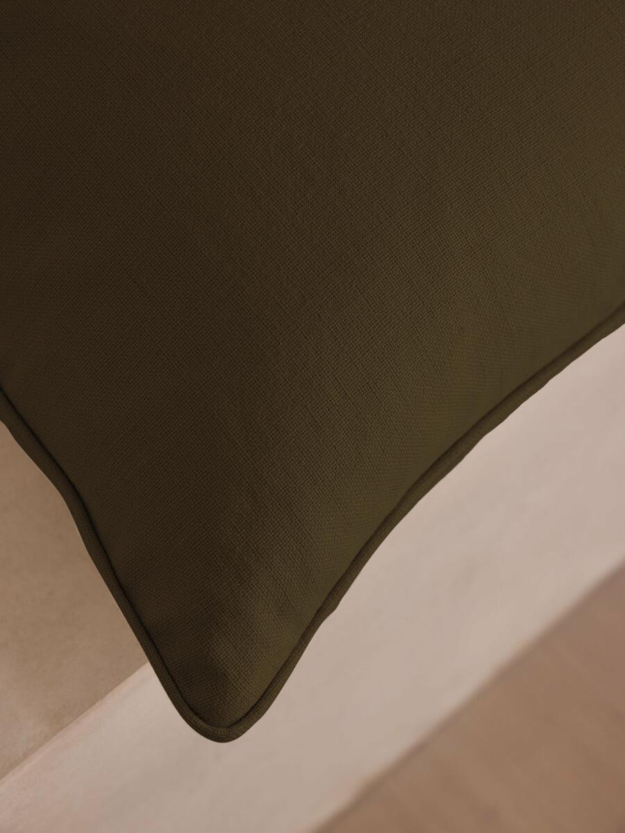 Vinnie Large Square Cushion - Olive - Images - Image 4