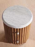 Carlisle Bedside Table - Carrara Marble - Images - Thumbnail 8