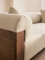 Eldon Three Seater Sofa - Walnut - Boucle - Images - Thumbnail 10