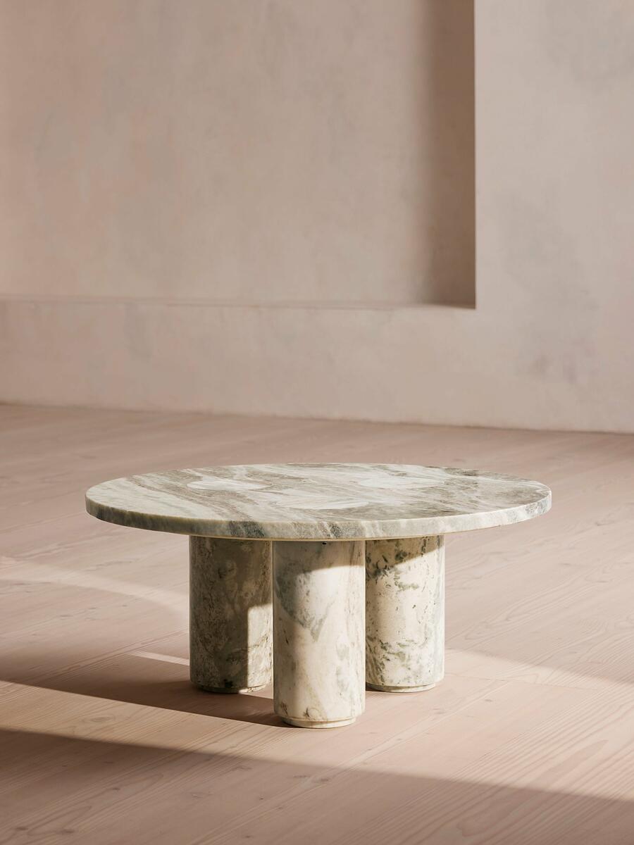 Tisbury Coffee Table - Dark Terra Bianca Marble - Listing - Image 3