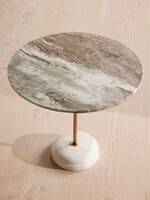 Fleet Side Table - Large/Low - Terra Bianca Marble  - Listing - Thumbnail 2