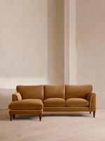 Reya Chaise-end Sofa - Velvet - Mustard - Listing - Thumbnail 1