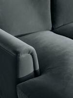 Reya Chaise-end Sofa - Velvet - Grey Blue - Images - Thumbnail 5