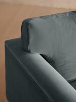 Reya Chaise-end Sofa - Velvet - Grey Blue - Images - Thumbnail 6