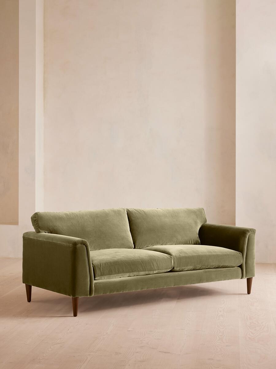 Reya Three Seater Sofa - Velvet - Lichen - Listing - Image 3