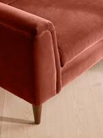 Reya Three Seater Sofa - Velvet - Rust - Images - Thumbnail 6