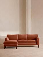 Reya Chaise-end Sofa - Velvet - Rust - Listing - Thumbnail 1