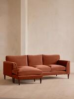 Reya Chaise-end Sofa - Velvet - Rust - Listing - Thumbnail 2