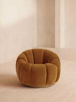 Garret Armchair - Velvet - Mustard - Listing - Thumbnail 1