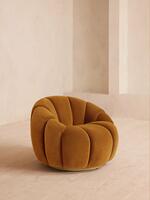 Garret Armchair - Velvet - Mustard - Listing - Thumbnail 2