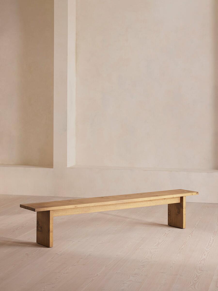 Calne Bench - Golden Oak - 300cm - UK - Listing - Image 1