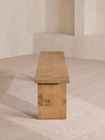 Calne Bench - Golden Oak - 300cm - UK - Images - Thumbnail 3