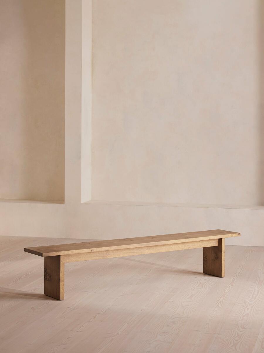 Calne Bench - Light Oak - 240 cm - UK - Listing - Image 1