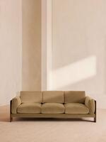 Marcia Three Seater Sofa - Velvet - Camel - Listing - Thumbnail 1