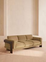 Marcia Three Seater Sofa - Velvet - Camel - Listing - Thumbnail 2