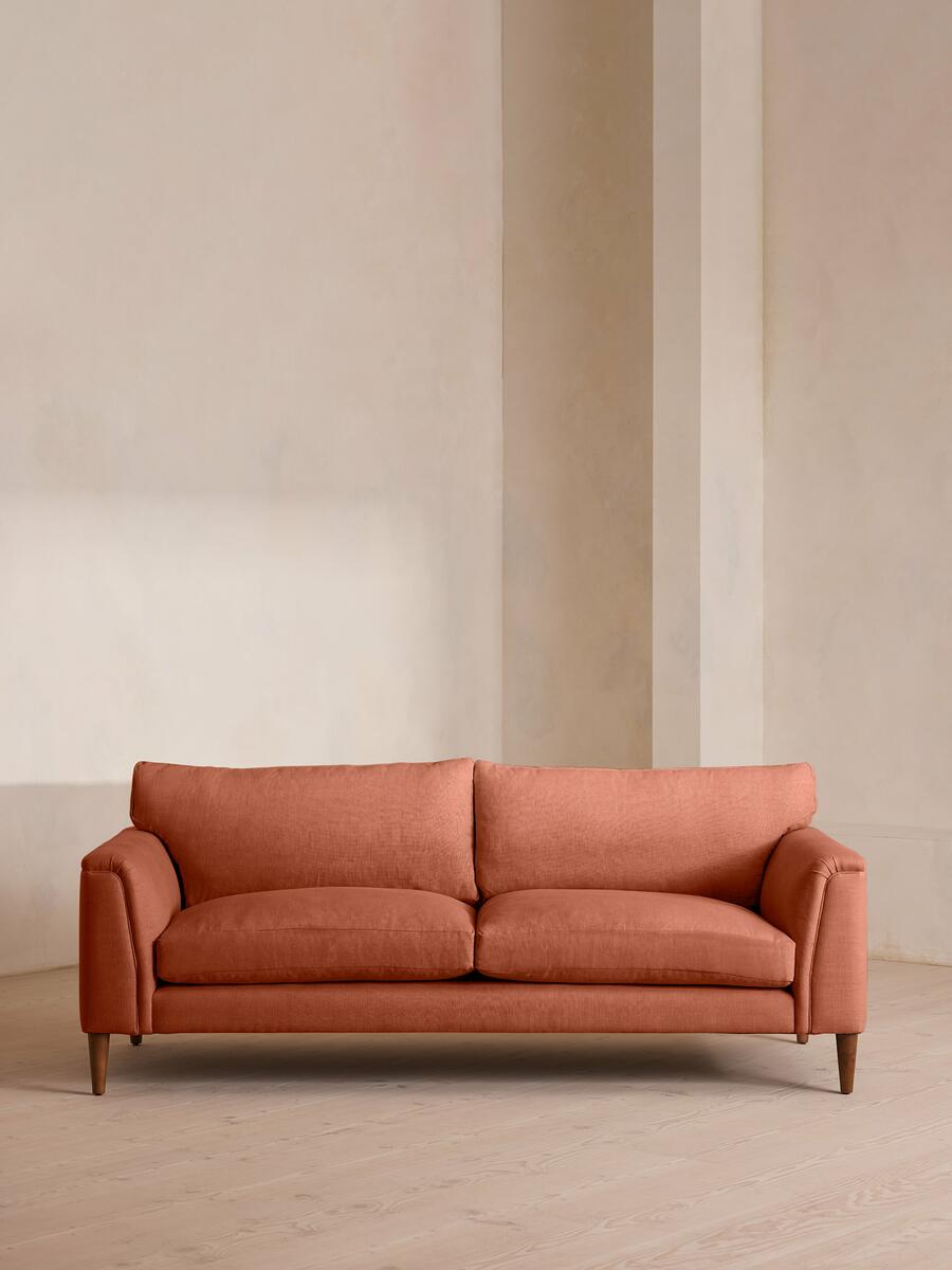 Reya Three Seater Sofa - Linen - Antique Rose - Listing - Image 1