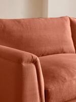 Reya Three Seater Sofa - Linen - Antique Rose - Images - Thumbnail 5