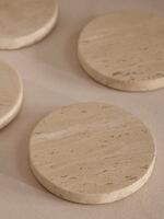 Baylis Travertine Coasters - Set of Four with Holder - Images - Thumbnail 4