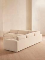 Mossley Corner Sofa - Velvet - Porcelain - Images - Thumbnail 4