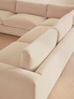 Mossley Corner Sofa - Velvet - Porcelain - Images - Thumbnail 5