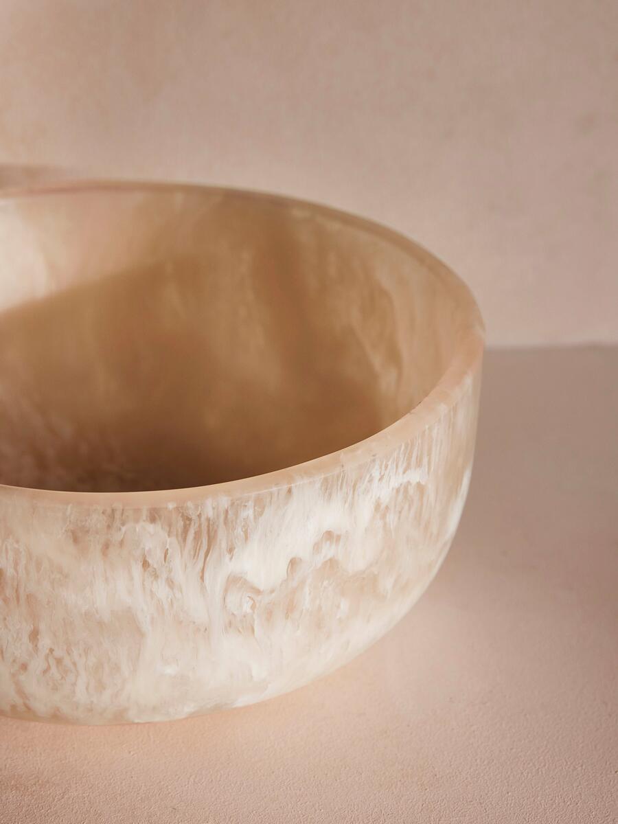 Miller Resin Salad Bowl - White - Images - Image 4